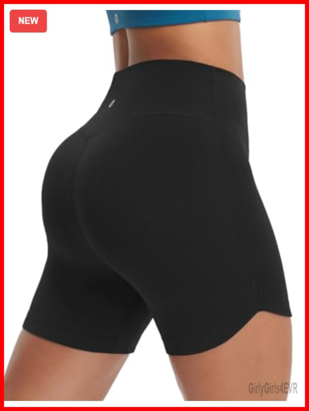 Biker Shorts High Waisted 5in Tummy Control Gym Yoga Athletic Pockets